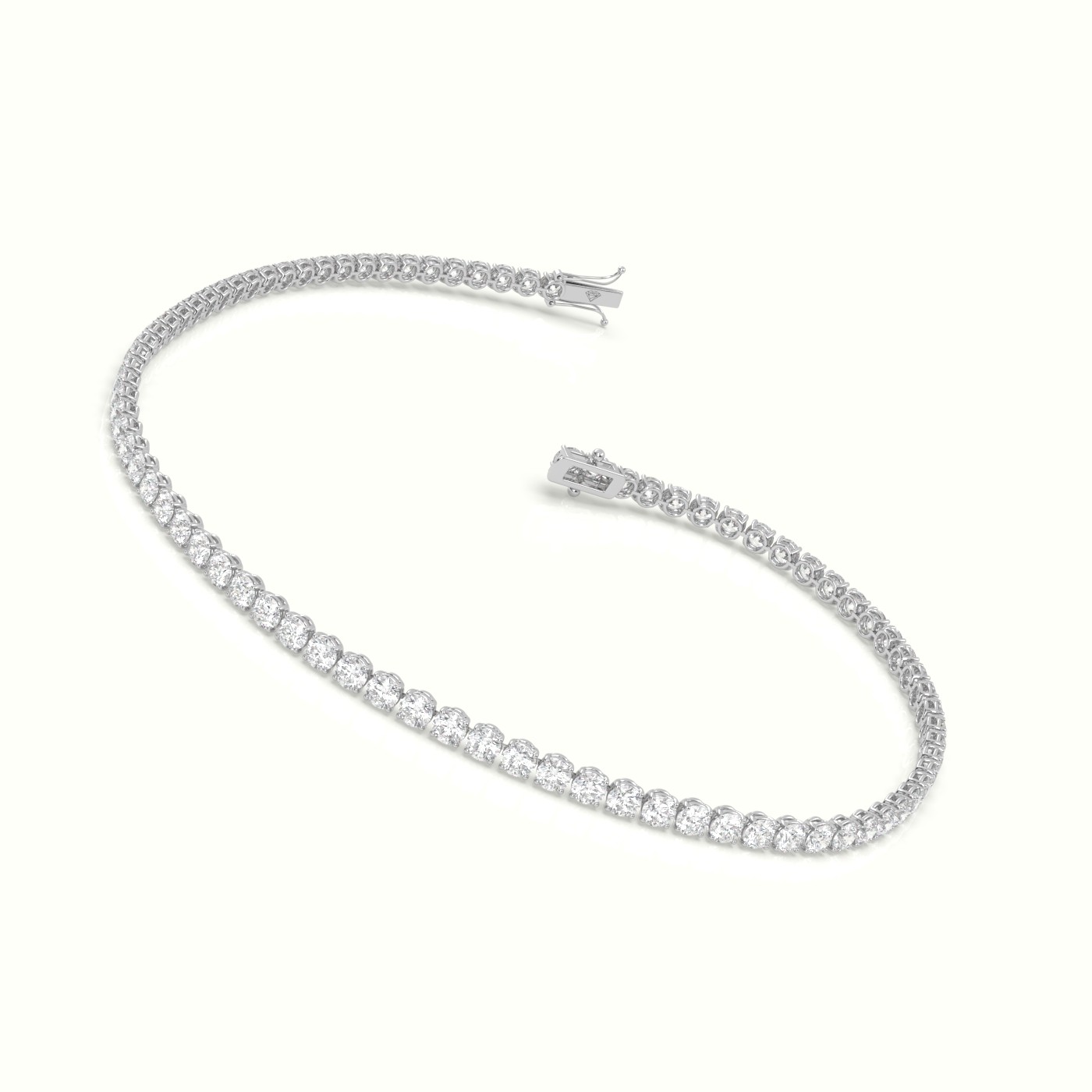18k white gold tennis bracelet 2.50 carat diamonds Photos & images