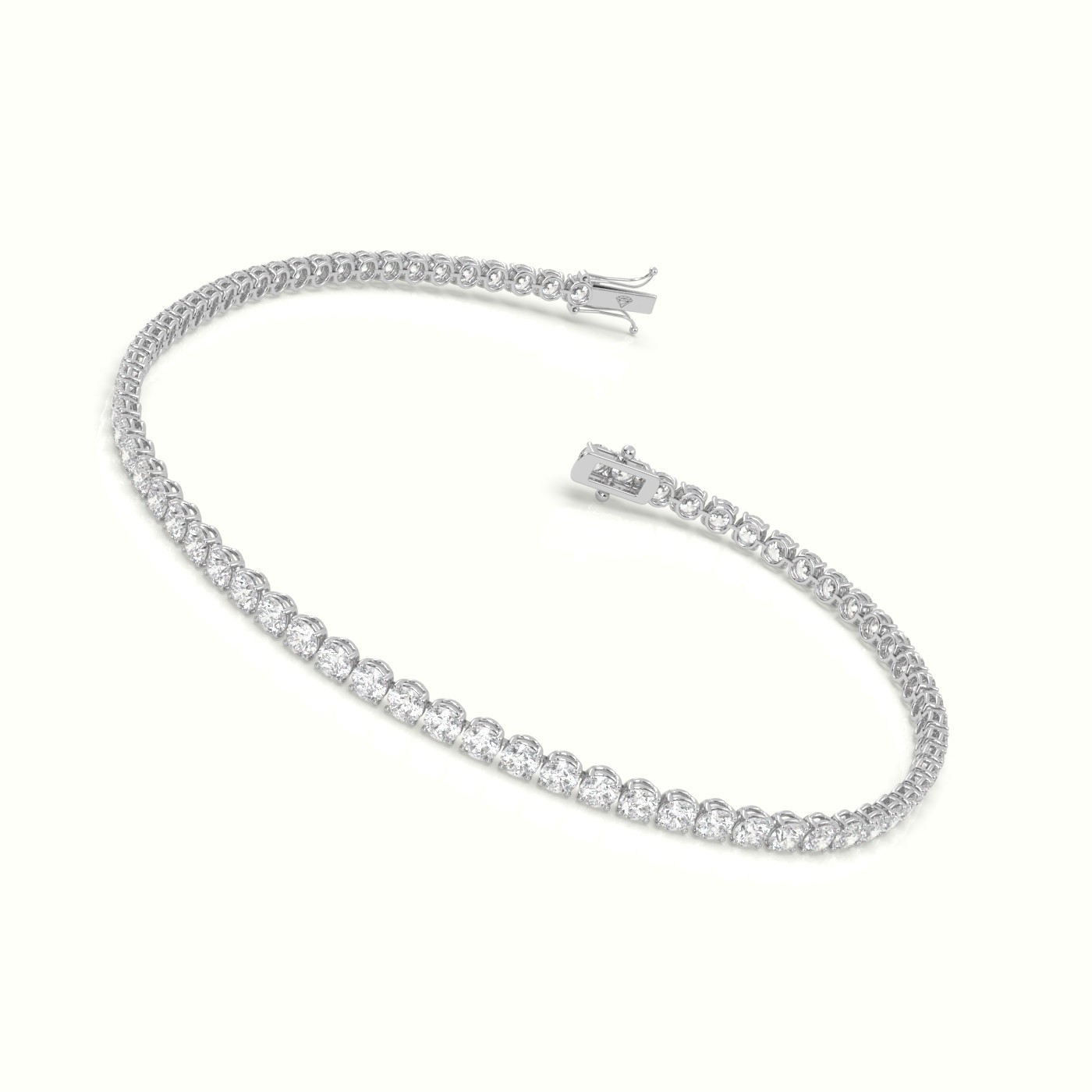 18k white gold tennis bracelet 3.00 carat diamonds-test Photos & images
