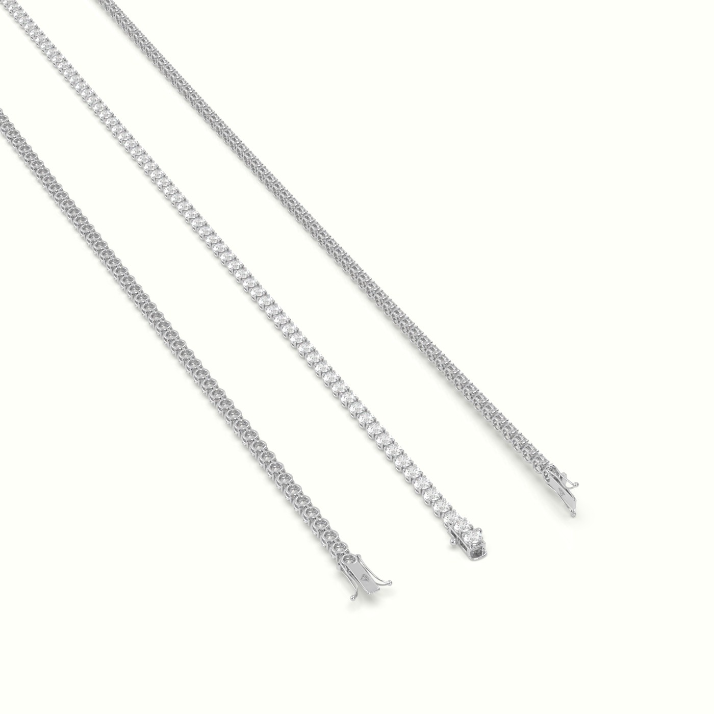 18k white gold tennis bracelet 3.00 carat diamonds-test Photos & images