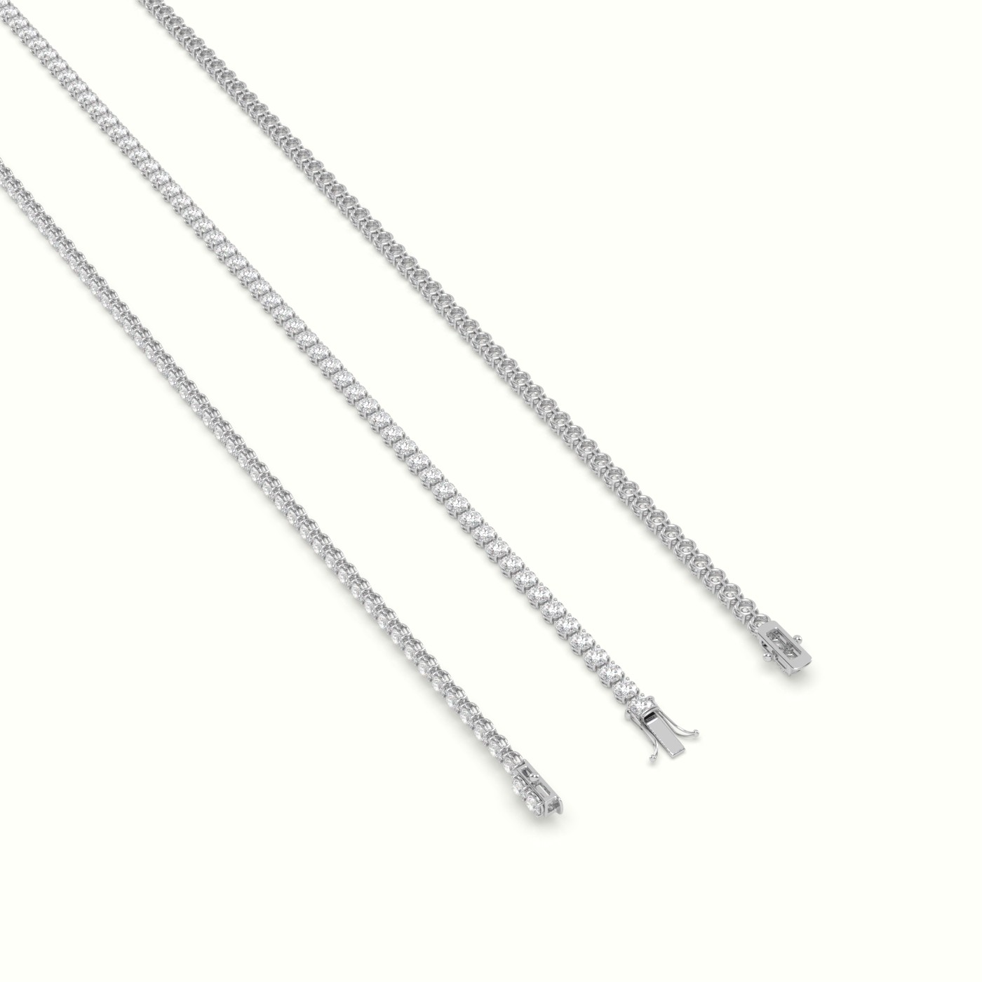 18k white gold tennis bracelet 3.00 carat diamonds-test Photos & images