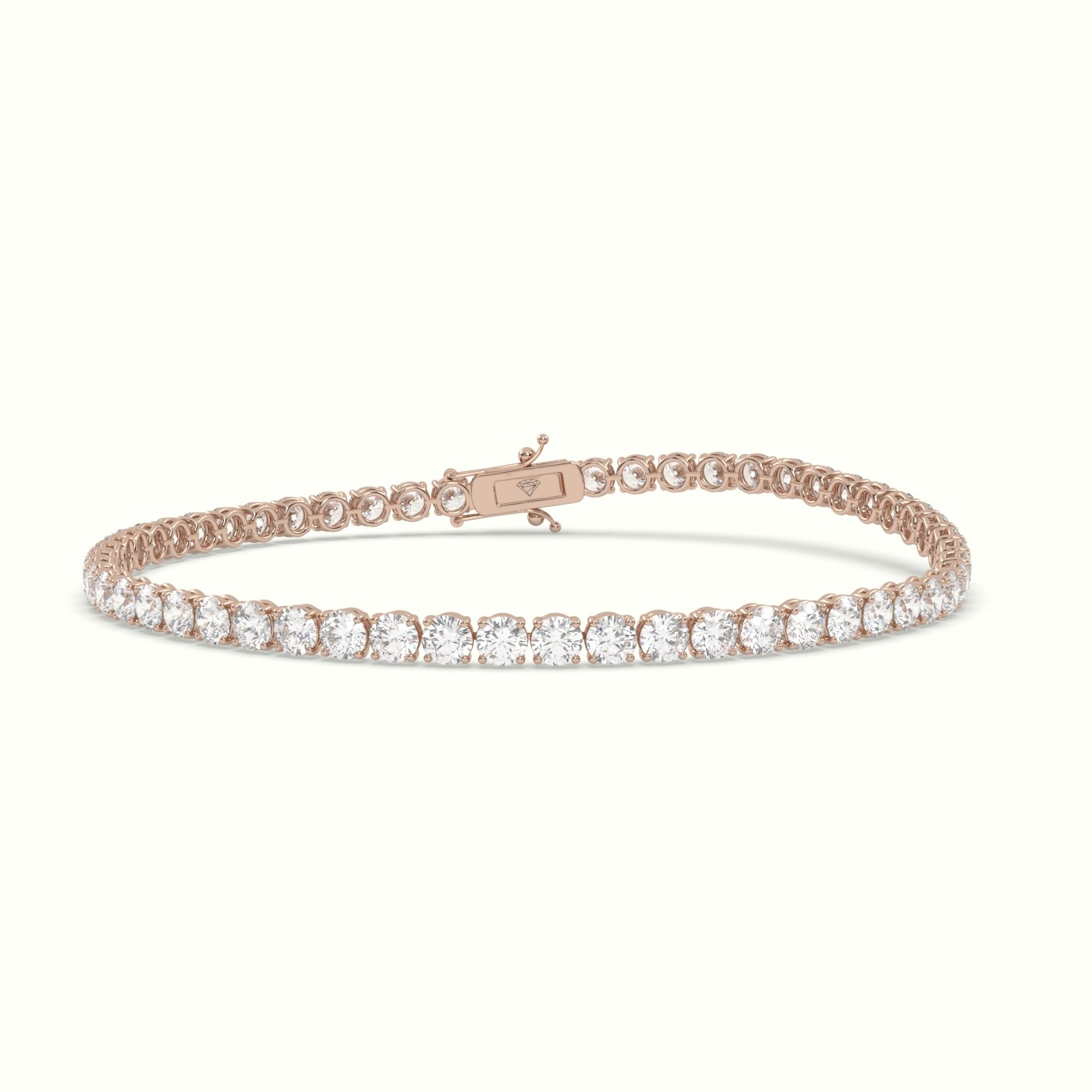 18k rose gold  butterfly pendant set with total 1 carat round diamonds